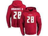 Tampa Bay Buccaneers #28 Vernon Hargreaves III Red Name & Number Pullover NFL Hoodie