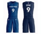 Minnesota Timberwolves #9 Luol Deng Swingman Blue Basketball Suit Jersey
