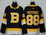 Boston Bruins #88 David Pastrnak Black Throwback Authentic Stitched Hockey Jersey