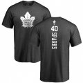 Toronto Maple Leafs #40 Garret Sparks Charcoal One Color Backer T-Shirt