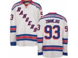 New York Rangers #93 Mika Zibanejad Authentic White Away NHL Jersey