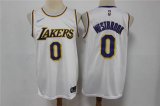 Los Angeles Lakers #0 Russell Westbrook White 75th Anniversary Diamond 2021 Stitched Jersey