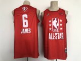 Jordan Los Angeles Lakers #6 LeBron James Red 2022 NBA All-Star Swingman Basketball Jersey