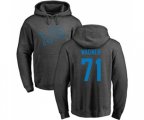 Detroit Lions #71 Ricky Wagner Ash One Color Pullover Hoodie