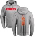 Kansas City Chiefs #55 Dee Ford Ash Backer Pullover Hoodie