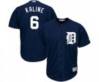 Detroit Tigers #6 Al Kaline Replica Navy Blue Alternate Cool Base Baseball Jersey