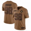 Las Vegas Raiders #98 Maxx Crosby Nike Brown 2023 Salute To Service Limited Jersey