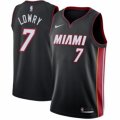 Nike Miami Heat #7 Kyle Lowry Black NBA Swingman Icon Edition Jersey