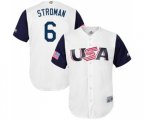 USA Baseball #6 Marcus Stroman White 2017 World Baseball Classic Replica Team Jersey