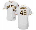 Pittsburgh Pirates Richard Rodriguez White Home Flex Base Authentic Collection Baseball Player Jersey