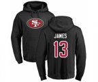 San Francisco 49ers #13 Richie James Black Name & Number Logo Pullover Hoodie