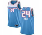 Sacramento Kings #24 Buddy Hield Swingman Blue Basketball Jersey - 2018-19 City Edition