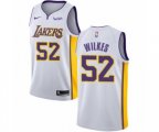 Los Angeles Lakers #52 Jamaal Wilkes Swingman White Basketball Jersey - Association Edition