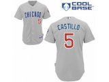 Chicago Cubs #5 Welington Castillo Authentic Grey Road Cool Base MLB Jersey