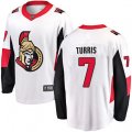 Ottawa Senators #7 Kyle Turris Fanatics Branded White Away Breakaway NHL Jersey