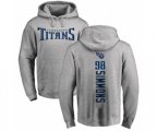 Tennessee Titans #98 Jeffery Simmons Ash Backer Pullover Hoodie