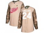 Detroit Red Wings #24 Chris Chelios Camo Authentic Veterans Day Stitched NHL Jersey