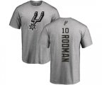 San Antonio Spurs #10 Dennis Rodman Ash Backer T-Shirt