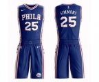 Philadelphia 76ers #25 Ben Simmons Swingman Blue Basketball Suit Jersey - Icon Edition