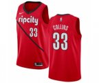 Portland Trail Blazers #33 Zach Collins Red Swingman Jersey - Earned Edition