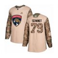 Florida Panthers #79 Cole Schwindt Authentic Camo Veterans Day Practice Hockey Jersey
