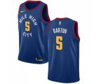 Denver Nuggets #5 Will Barton Authentic Light Blue Alternate NBA Jersey Statement Edition