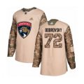 Florida Panthers #72 Sergei Bobrovsky Authentic Camo Veterans Day Practice Hockey Jersey