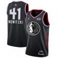 Dallas Mavericks #41 Dirk Nowitzki Black NBA Jordan Swingman 2019 All-Star Game Jersey