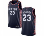 New York Knicks #23 Mitchell Robinson Swingman Navy Blue Basketball Jersey - 2018-19 City Edition