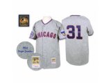 1968 Chicago Cubs #31 Fergie Jenkins Authentic Grey Throwback MLB Jersey