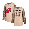New Jersey Devils #17 Wayne Simmonds Authentic Camo Veterans Day Practice Hockey Jersey