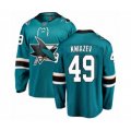 San Jose Sharks #49 Artemi Kniazev Fanatics Branded Teal Green Home Breakaway Hockey Jersey
