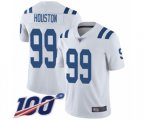 Indianapolis Colts #99 Justin Houston White Vapor Untouchable Limited Player 100th Season Football Jersey