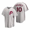 Nike Philadelphia Phillies #10 J.T. Realmuto White Cooperstown Collection Home Stitched Baseball Jersey