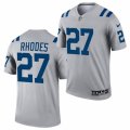 Indianapolis Colts #27 Xavier Rhodes Nike Gray Inverted Legend Jersey