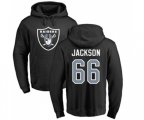Oakland Raiders #66 Gabe Jackson Black Name & Number Logo Pullover Hoodie