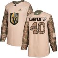 Vegas Golden Knights #40 Ryan Carpenter Authentic Camo Veterans Day Practice NHL Jersey