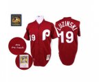 Philadelphia Phillies #19 Greg Luzinski Authentic Red Throwback Baseball Jersey