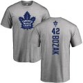 Toronto Maple Leafs #42 Tyler Bozak Ash Backer T-Shirt