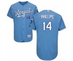 Kansas City Royals Brett Phillips Light Blue Alternate Flex Base Authentic Collection Baseball Player Jersey