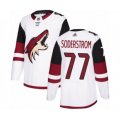 Arizona Coyotes #77 Victor Soderstrom Authentic White Away Hockey Jersey