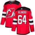 New Jersey Devils #64 Joseph Blandisi Premier Red Home NHL Jersey