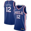 Philadelphia 76ers #12 Tobias Harris Nike Royal 2020-21 Swingman Jersey