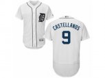 Detroit Tigers #9 Nick Castellanos White Flexbase Authentic Collection MLB Jersey