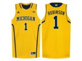 Michigan Wolverines Glenn Robinson III #1 Basketball Authentic Jersey - Yellow