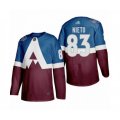 Colorado Avalanche #83 Matt Nieto Authentic Burgundy Blue 2020 Stadium Series Hockey Jersey