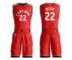Toronto Raptors #22 Patrick McCaw Swingman Red Basketball Suit Jersey - Icon Edition