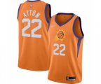 Phoenix Suns #22 Deandre Ayton Swingman Orange Finished Basketball Jersey - Statement Edition
