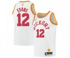 Indiana Pacers #12 Tyreke Evans Authentic White Hardwood Classics Basketball Jersey