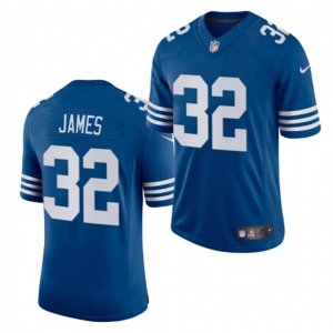 Indianapolis Colts Retired Player #32 Edgerrin James Nike Royal Alternate Retro Vapor Limited Jersey
